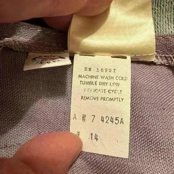 Vintage Applause II by Marge Kane Lavender A Line Short Sleeve Dress Size Small. - Picture 5 of 14